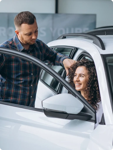 Couple with car